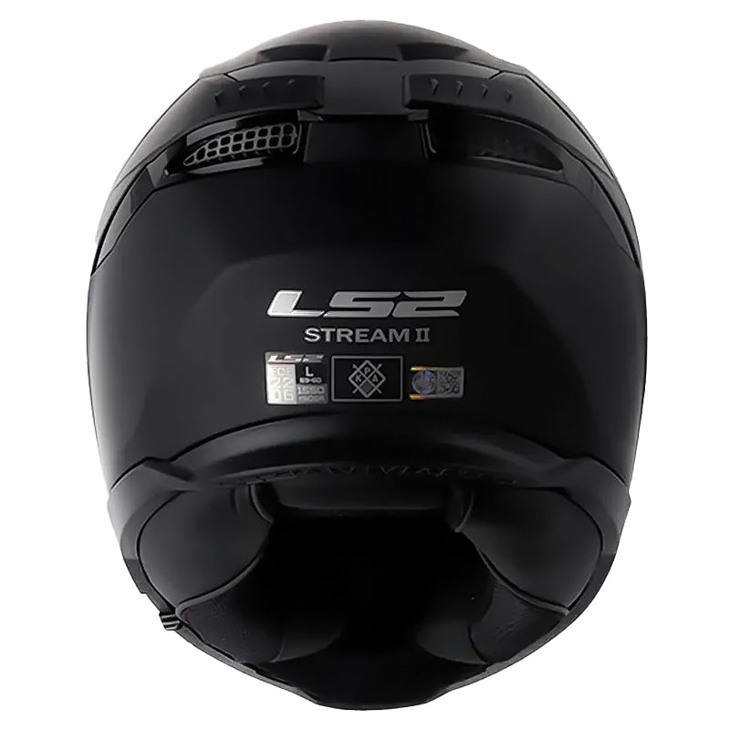 Casco Ls2 Ff808 Stream II Solid Negro Visor Revo Morado