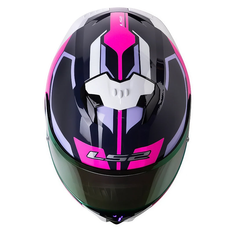 Casco Ls2 Ff808 Stream Tripper Azul Fucsia