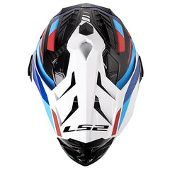 Casco Ls2 Mx701 Explorer Carbon Frontier II Blanco Azul