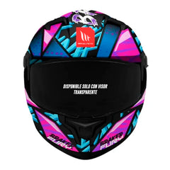 Casco Mt Braker Sv Fury Azul Rosado Brillante