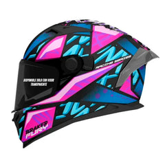 Casco Mt Braker Sv Fury Azul Rosado Brillante
