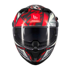 Casco Mt Braker Sv Fury Gris Rojo Brillante