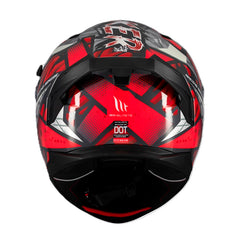 Casco Mt Braker Sv Fury Gris Rojo Brillante
