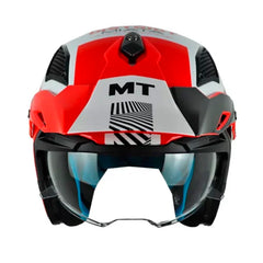 Casco Mt District Sv S Miata Blanco Brillante Rojo