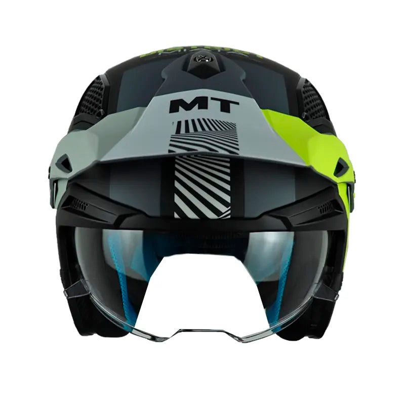 Casco Mt District Sv S Miata Gris Mate Amarillo