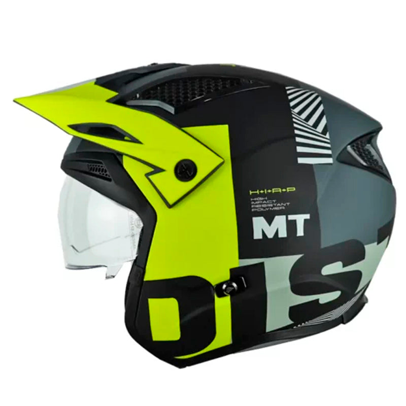 Casco Mt District Sv S Miata Gris Mate Amarillo