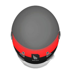 Casco Mt Jarama Factory Gris Mate Rojo