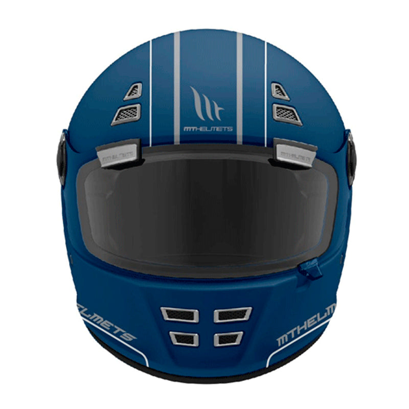 Casco Mt Jarama Ride Route Azul Mate Rojo