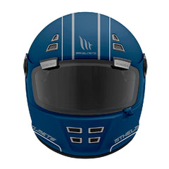 Casco Mt Jarama Ride Route Azul Mate Rojo