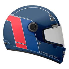 Casco Mt Jarama Ride Route Azul Mate Rojo