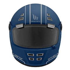 Casco Mt Jarama Ride Route Azul Mate Rojo