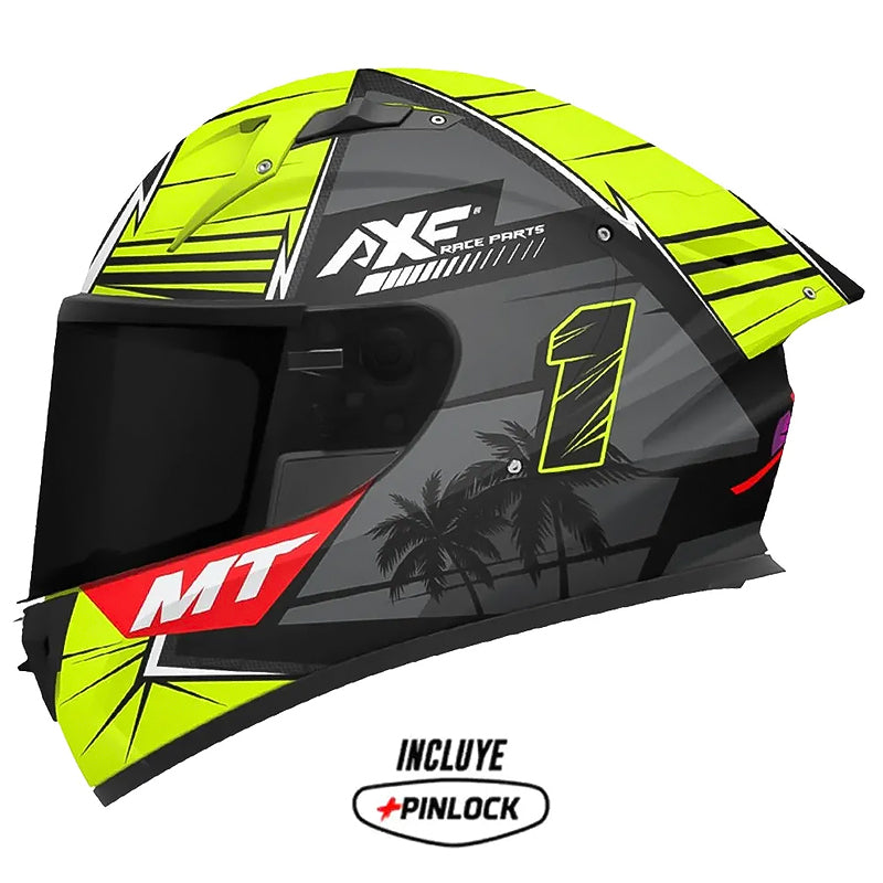 Casco Mt Plus Kre+S Xavi Fores Daytona C3 Gris Verde