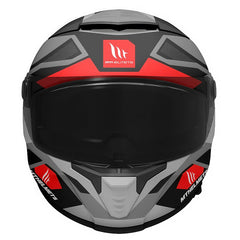 Casco Mt Thunder 4Sv Labyrinth A5 Gris Negro Rojo