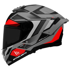Casco Mt Thunder 4Sv Labyrinth A5 Gris Negro Rojo