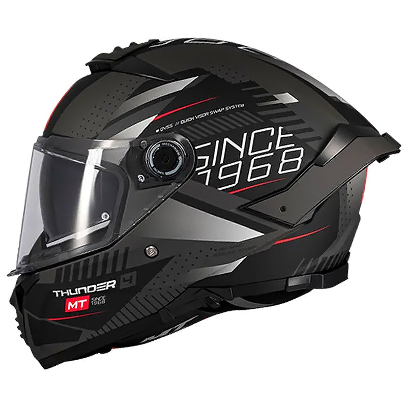 Casco Mt Thunder 4Sv Luminence D1 Negro