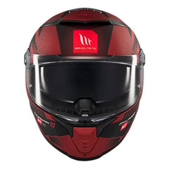 Casco Mt Thunder 4Sv Luminence D5 Rojo Negro