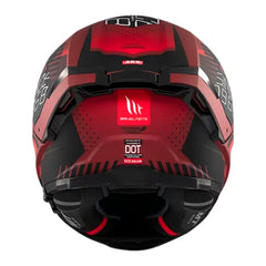 Casco Mt Thunder 4Sv Luminence D5 Rojo Negro
