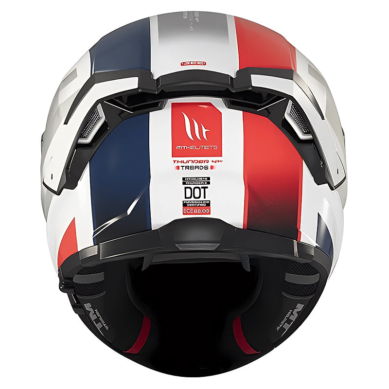 Casco Mt Thunder 4Sv Treads Blanco Azul