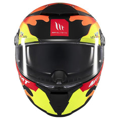 Casco Mt Thunder 4Sv Yamanaka 2024 Amarillo Rojo