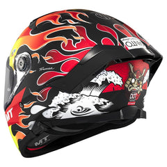 Casco Mt Thunder 4Sv Yamanaka 2024 Amarillo Rojo