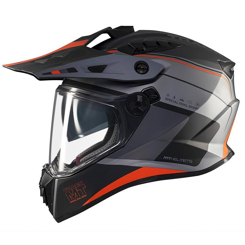 Casco Mt Track Sv Aries C4 Naranja Gris