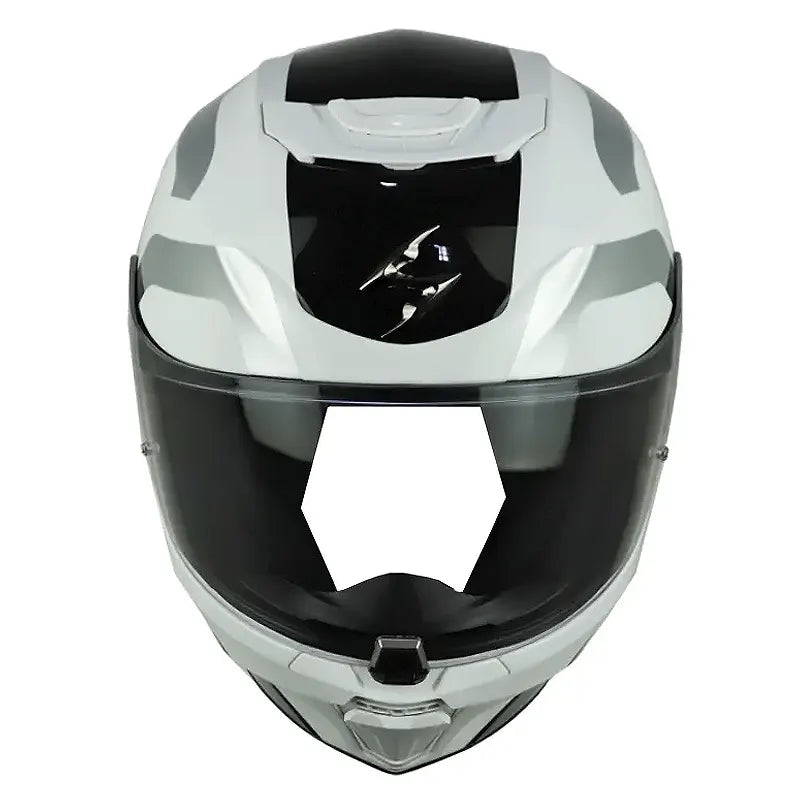 Casco Scorpion Exo-391 Arok Blanco Negro Silver
