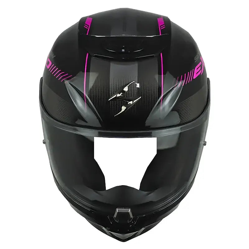 Casco Scorpion Exo-391 Ava Negro Rosado