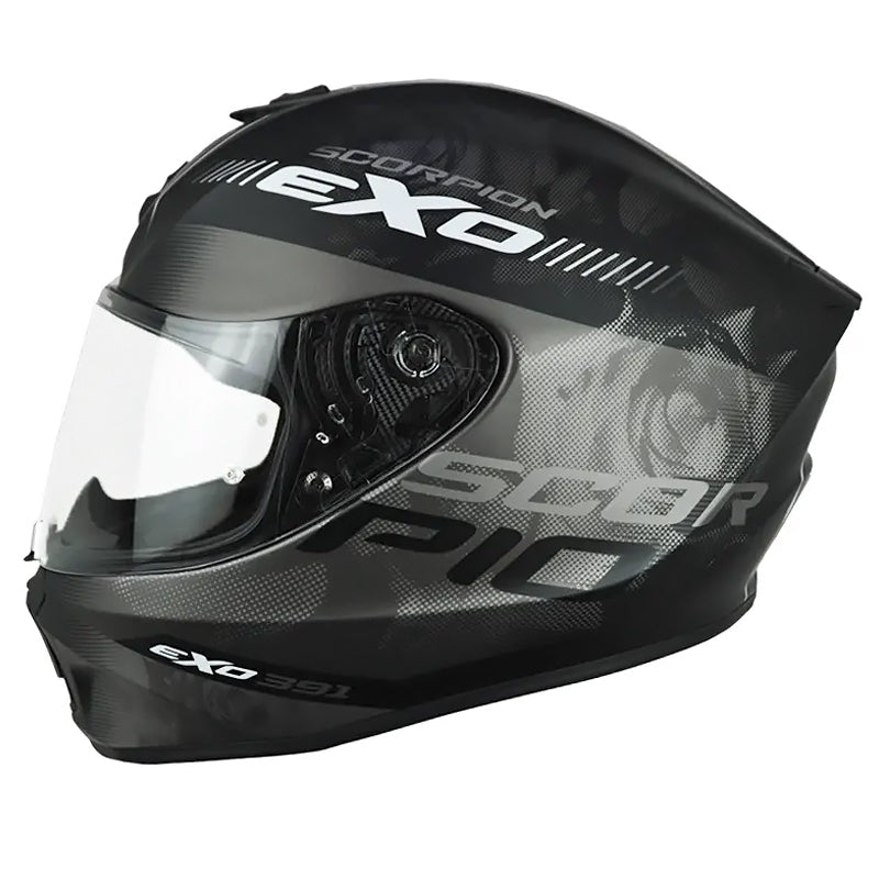Casco Scorpion Exo-391 Ava Negro Silver