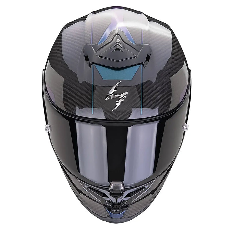 Casco Scorpion Exo-R1 Evo Carbono Air Rally Negro Camaleón