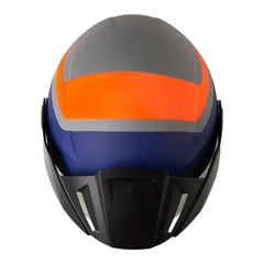 Casco Shaft 212 Duster Gris Naranja Neon Visor Iridium Rojo