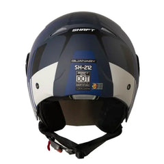 Casco Shaft 212 Guanaby Azul Oscuro Gris Visor Iridium Azul