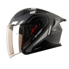 Casco Shaft 226 Gt Balam Gris Oscuro Silver Visor Iridium Silver