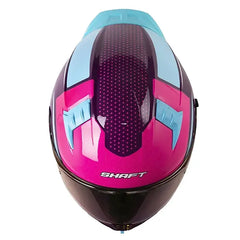 Casco Shaft 504 Directar Morado Oscuro Visor Iridium Morado