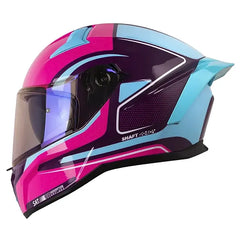 Casco Shaft 504 Directar Morado Oscuro Visor Iridium Morado