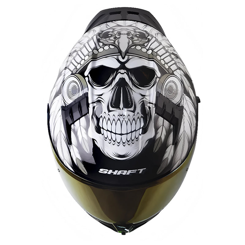 Casco Shaft 504Dv Jashtes Negro Blanco