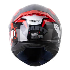 Casco Shaft 522sp Bearty Negro Rojo Visor Iridium Rojo