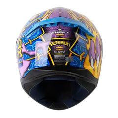 Casco Shaft 522sp Viserion Negro Morado Visor Iridium Morado