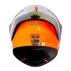 Casco Shaft 526sp Evo Narkan Gris Naranja Visor Iridium Rojo