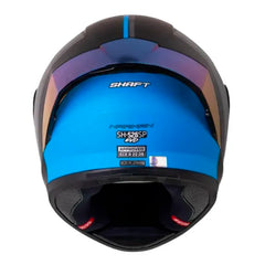 Casco Shaft 526sp Evo Narkan Negro Azul Visor Iridium Azul
