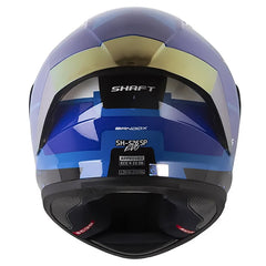 Casco Shaft 52Sp Evo Bandox Azul Blanco Visor Iridium Azul