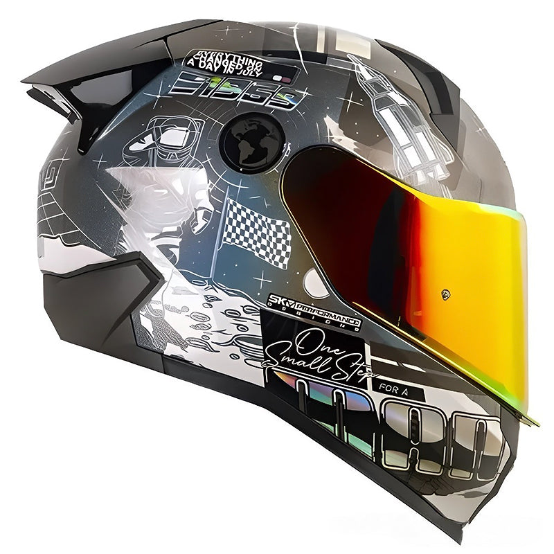 Casco Shaft 560 Evo Mankind Camaleon Gris