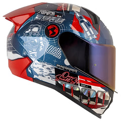 Casco Shaft 560 Evo Mankind Camaleon Rojo