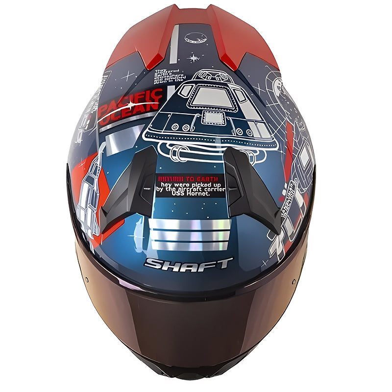 Casco Shaft 560 Evo Mankind Camaleon Rojo