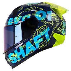 Casco Shaft 560 Evo Notes Azul Amarillo