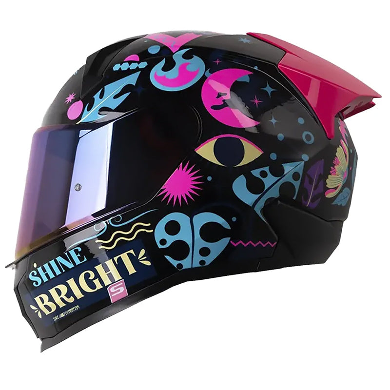 Casco Shaft 560 Unstoppable Azul Rosado