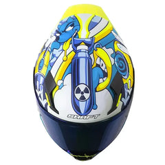 Casco Shaft 562 Dreams Azul Amarillo Visor Iridium Azul