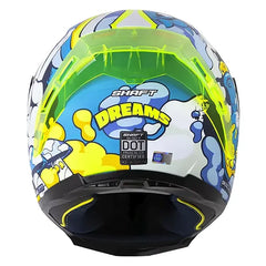 Casco Shaft 562 Dreams Azul Amarillo Visor Iridium Azul