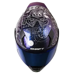 Casco Shaft 562 R Spaces Camaleon Silver Visor Iridium Azul
