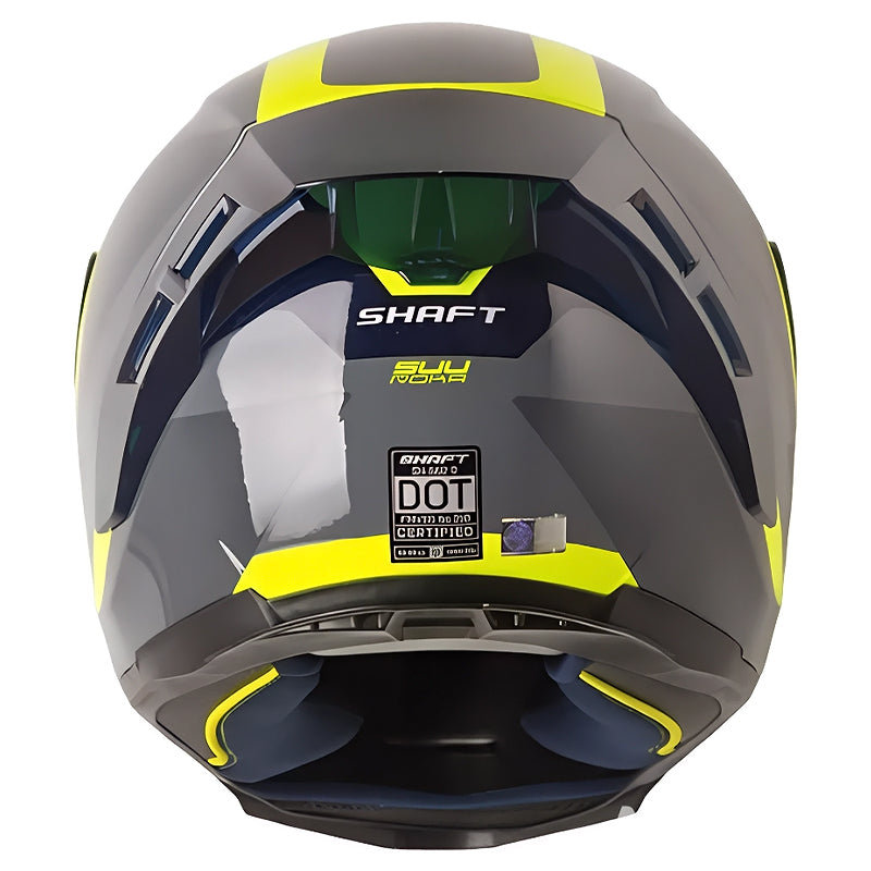 Casco Shaft 562R Suuroka Gris Oscuro Amarillo Neon
