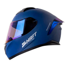 Casco Shaft 582Sp Evo Solid Azul Gris Visor Azul